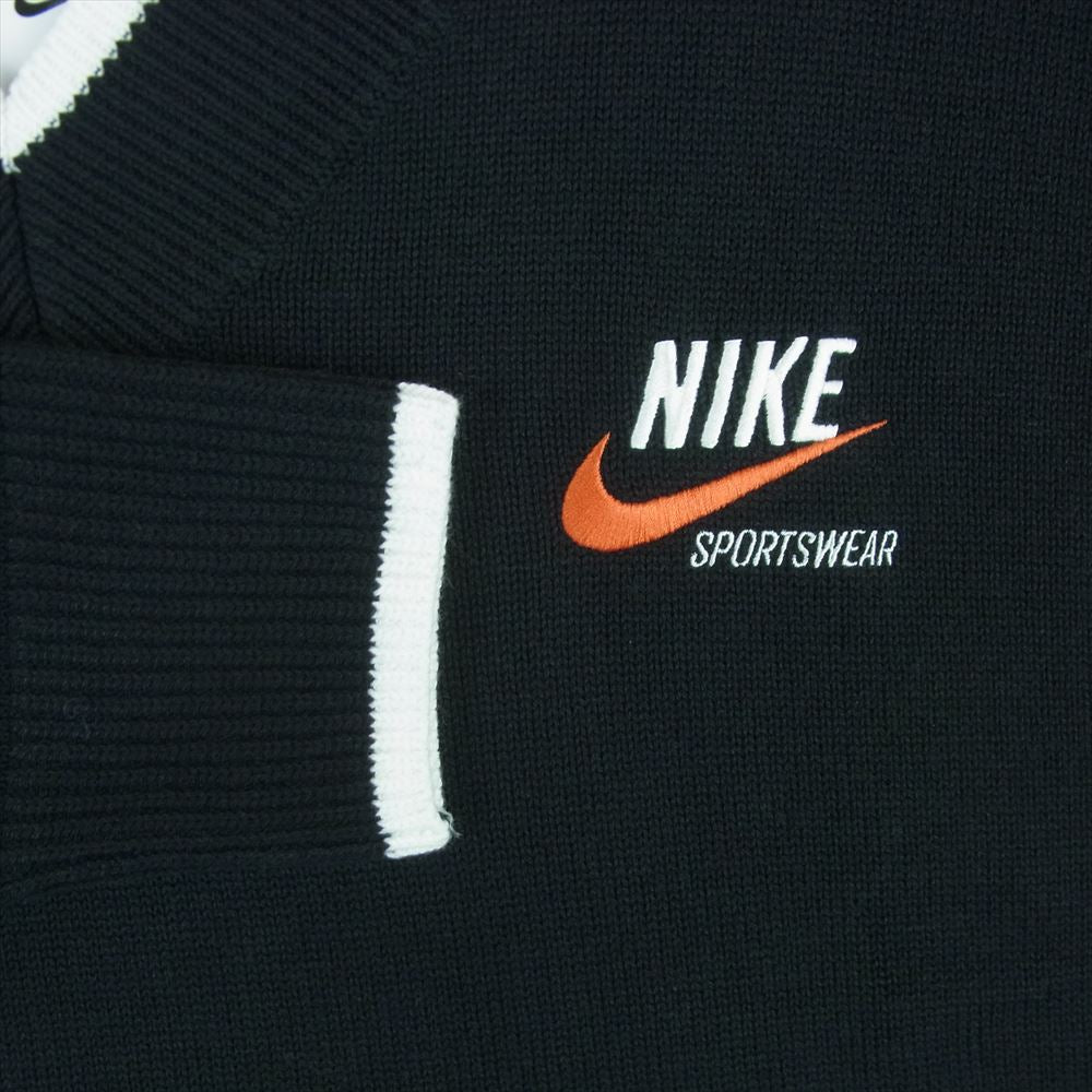 NIKE ナイキ DX0009-010 NSW NIKE TREND SWEATER 刺繍ロゴ Vネック セーター ニット ブラック系 XL【新古品】【未使用】【中古】