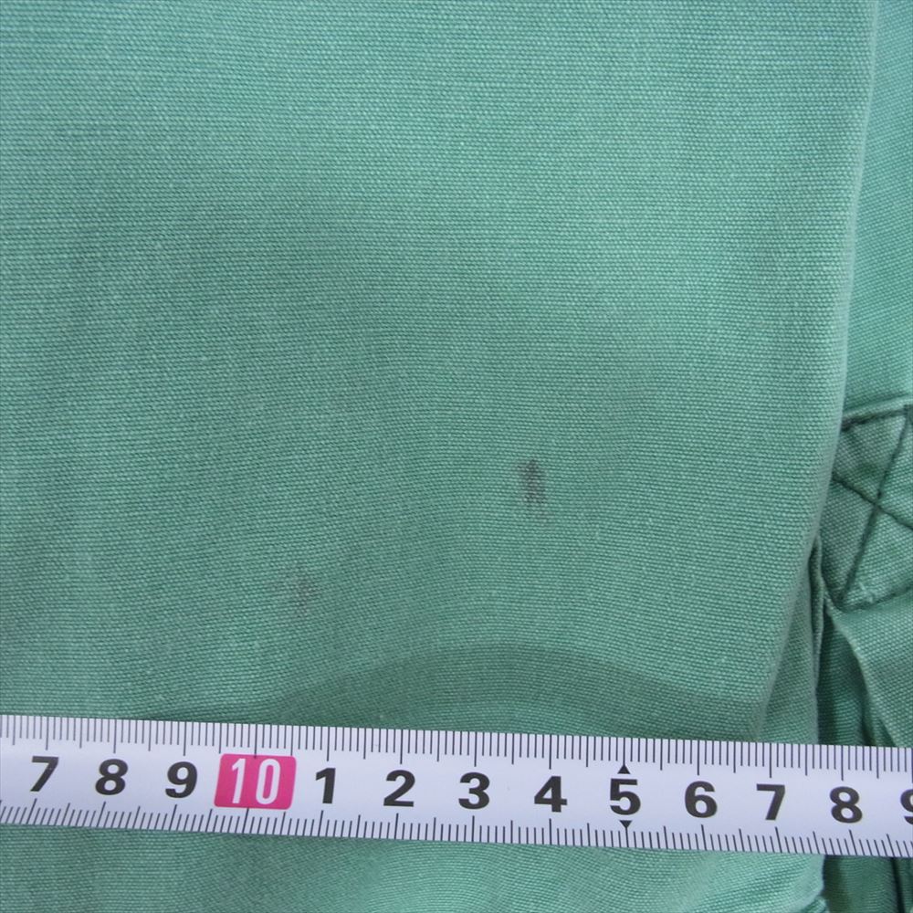 patagonia パタゴニア 80s ヴィンテージ 初期 デカタグ キャンバスコットン 長袖 シャツ グリーン系 L【中古】