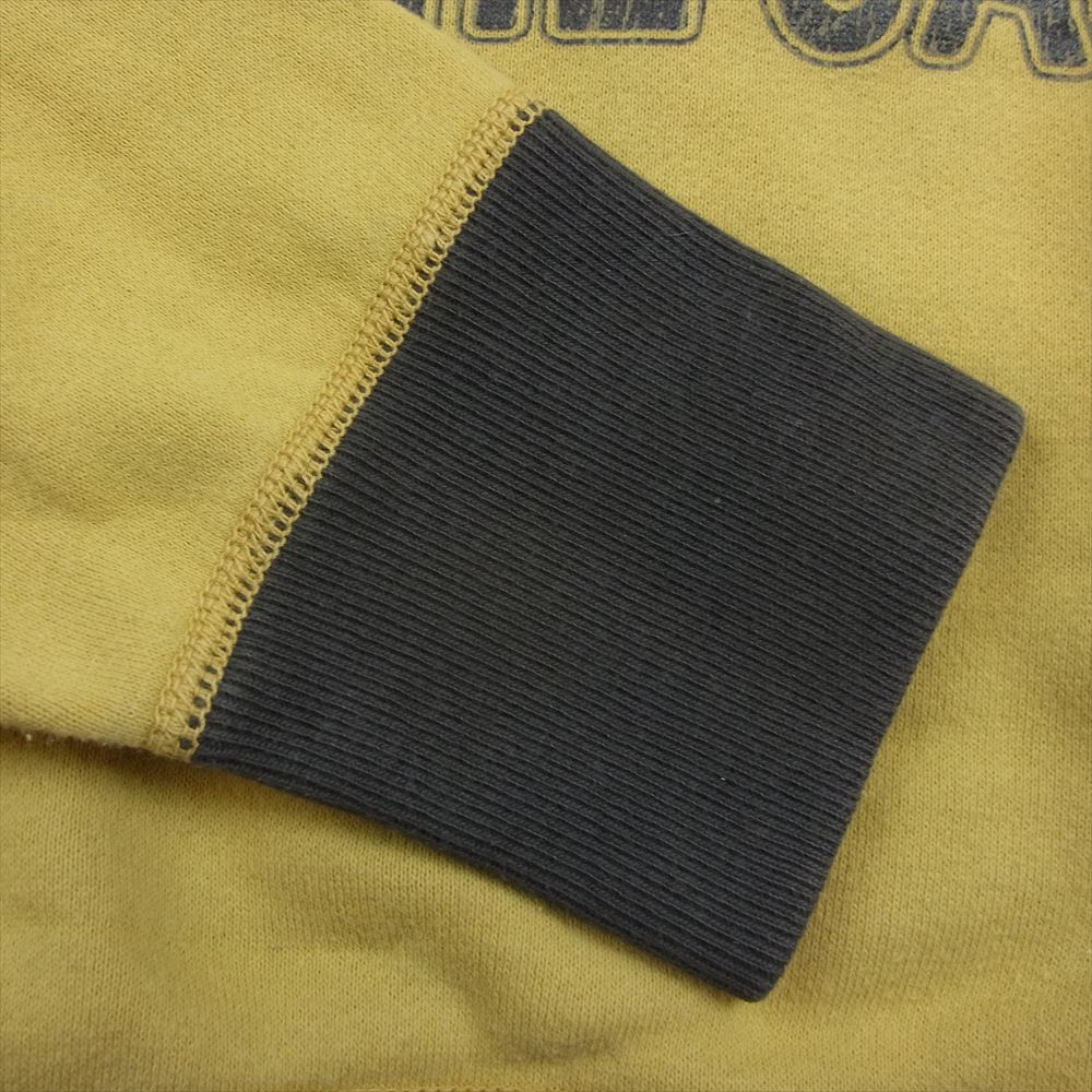 TOY'S McCOY トイズマッコイ U.S.NAVY FELIX THE CAT フェリックス 両V2トーン 針抜きリブ スウェット イエロー系 M【中古】