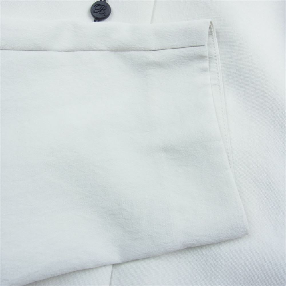 ベイジ 250-5 CM CW SS 0300 ノーカラー ロング ジャケット ホワイト系【極上美品】【中古】