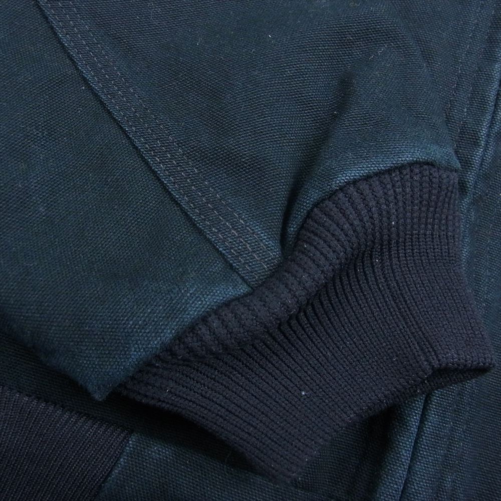 Carhartt カーハート USA製 125周年モデル UFCWタグ ジップアップ ダック アクティブ パーカ ジャケット ネイビー系 S【中古】