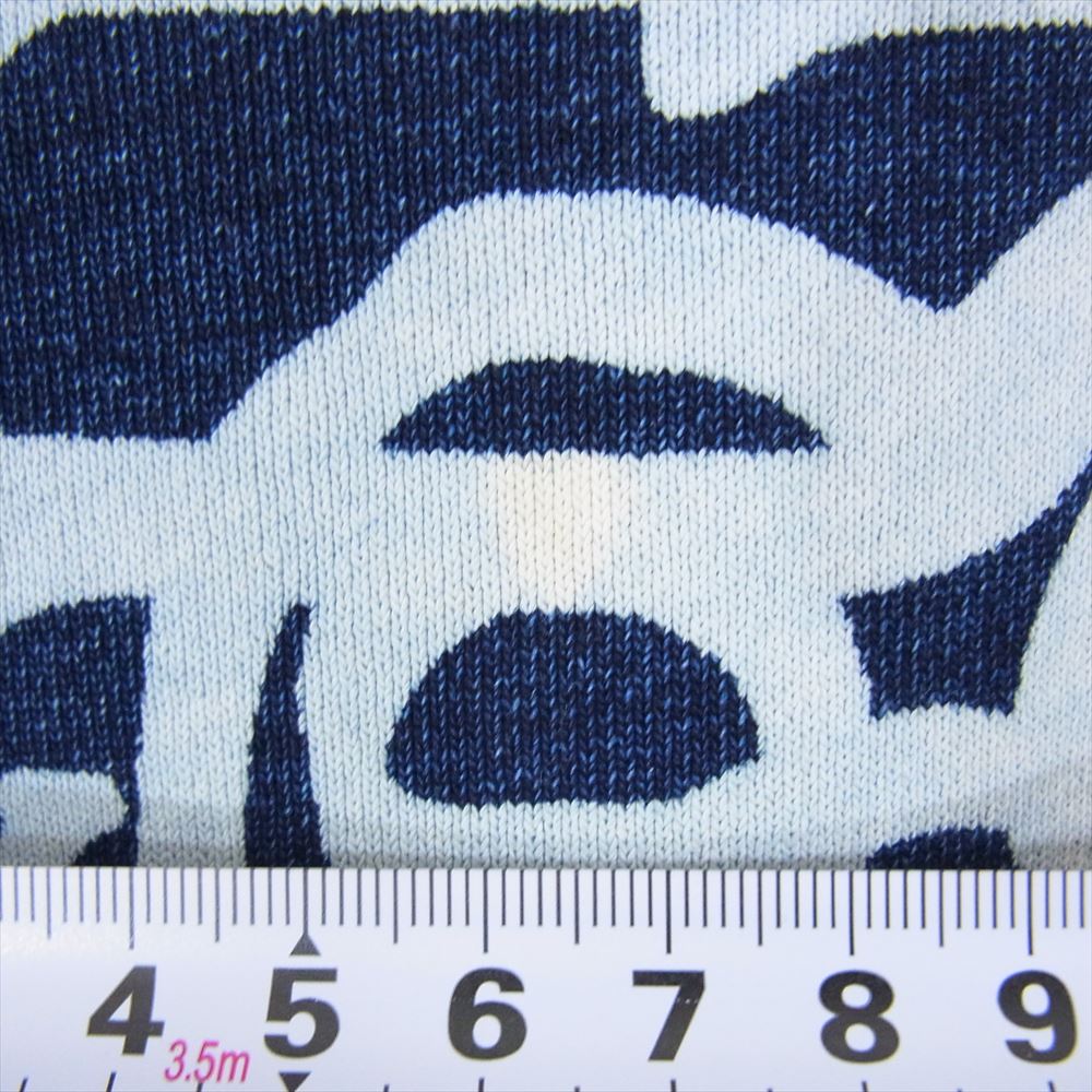 MAISON KITSUNE メゾンキツネ 700073099 BLUE BLUE インディゴ クルーネック スウェット ネイビー系 2【中古】