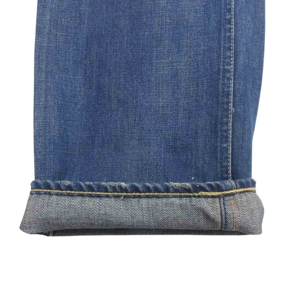 A BATHING APE アベイシングエイプ チャンピオン バック刺繍 デニム パンツ インディゴブルー系 M【中古】