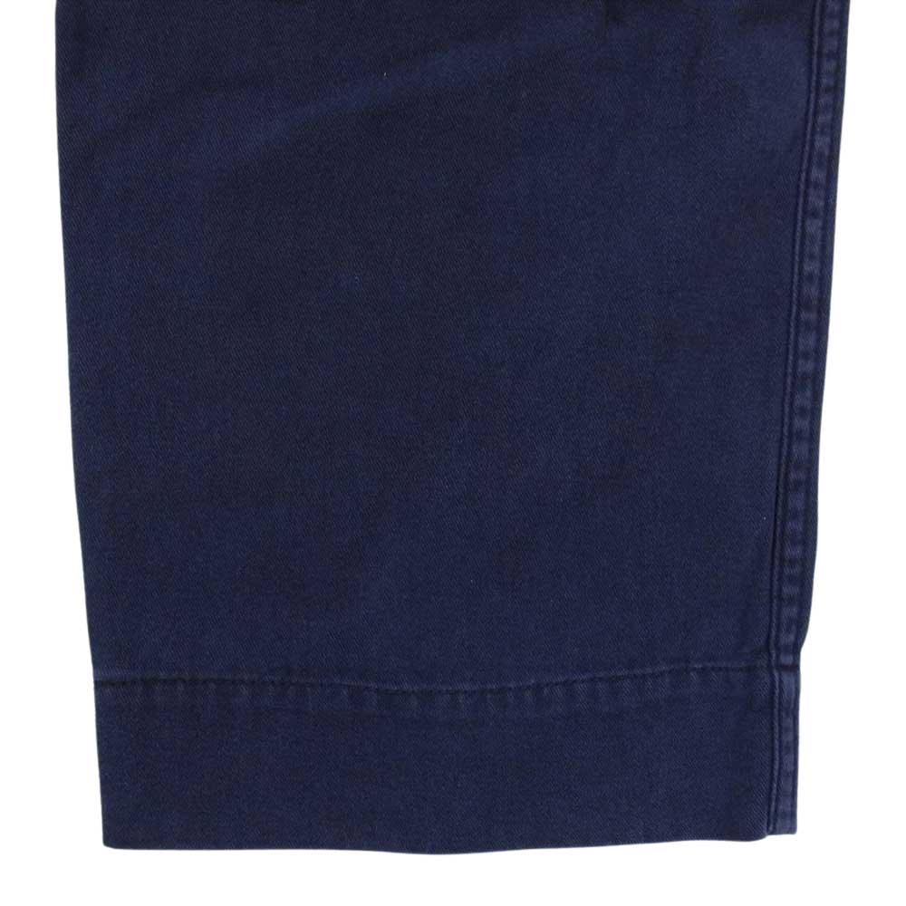 UNDERCOVER アンダーカバー USR9591-1 the shepherd ザシェパード × フラグメント 加工 ベルト付き ボンテージ パンツ ネイビー系 4【美品】【中古】