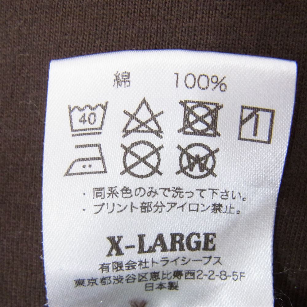 STANDARD CALIFORNIA スタンダードカリフォルニア 19TH ANNIV. BROWN CHOCOLATE TEE 19周年 アニバーサリー ブラウン チョコレート プリント Tシャツ ブラウン系 XL【中古】