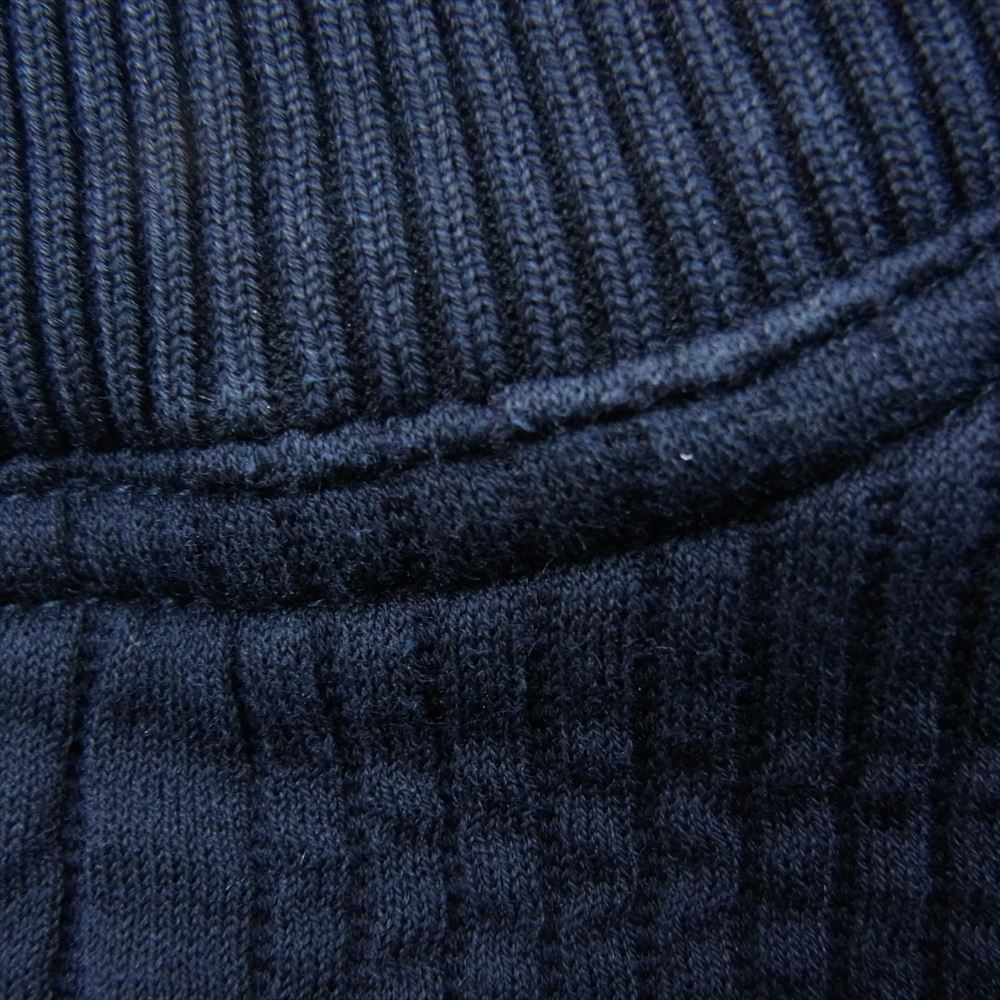 LOUIS VUITTON ルイ・ヴィトン HLY04W LVステッチ LVロゴ刺繍 ストライプボンディング プルオーバー スウェット トレーナー ネイビー系 XXL【中古】