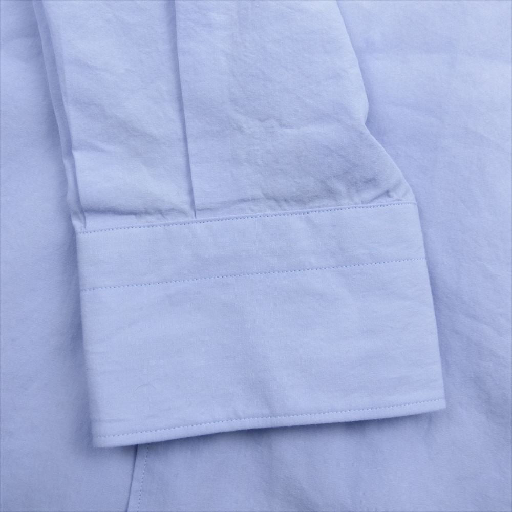 COMOLI コモリ 23SS x01-02001 胸ポケット コットン 長袖 シャツ コモリシャツ サックスブルー ブルー系 2【中古】