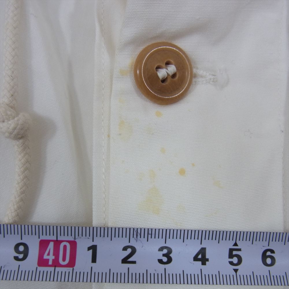 アメリカ軍 40s 44年製 WW2 US ARMY M-1944 SNOW PANTS スノー オーバー パンツ ホワイト系 S【中古】