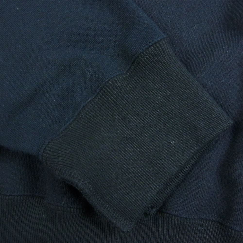 SUNSEA サンシー 21SS 21S05 SUNSEA SWEAT 2021 クルーネック 長袖 プルオーバー 袖ワッペン デニムポケット 裾ベルト スウェット ブラック系 3【美品】【中古】