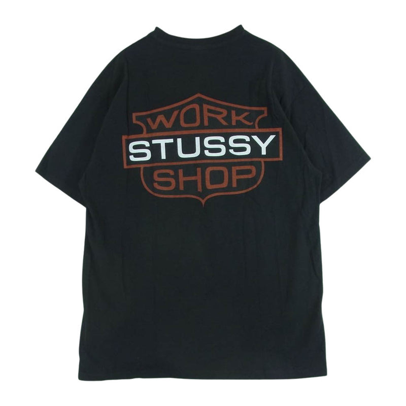 STUSSY ステューシー OUR LEGACY アワーレガシー BADGE PIG DYED TEE プリント 半袖 Tシャツ ブラック系 M【中古】