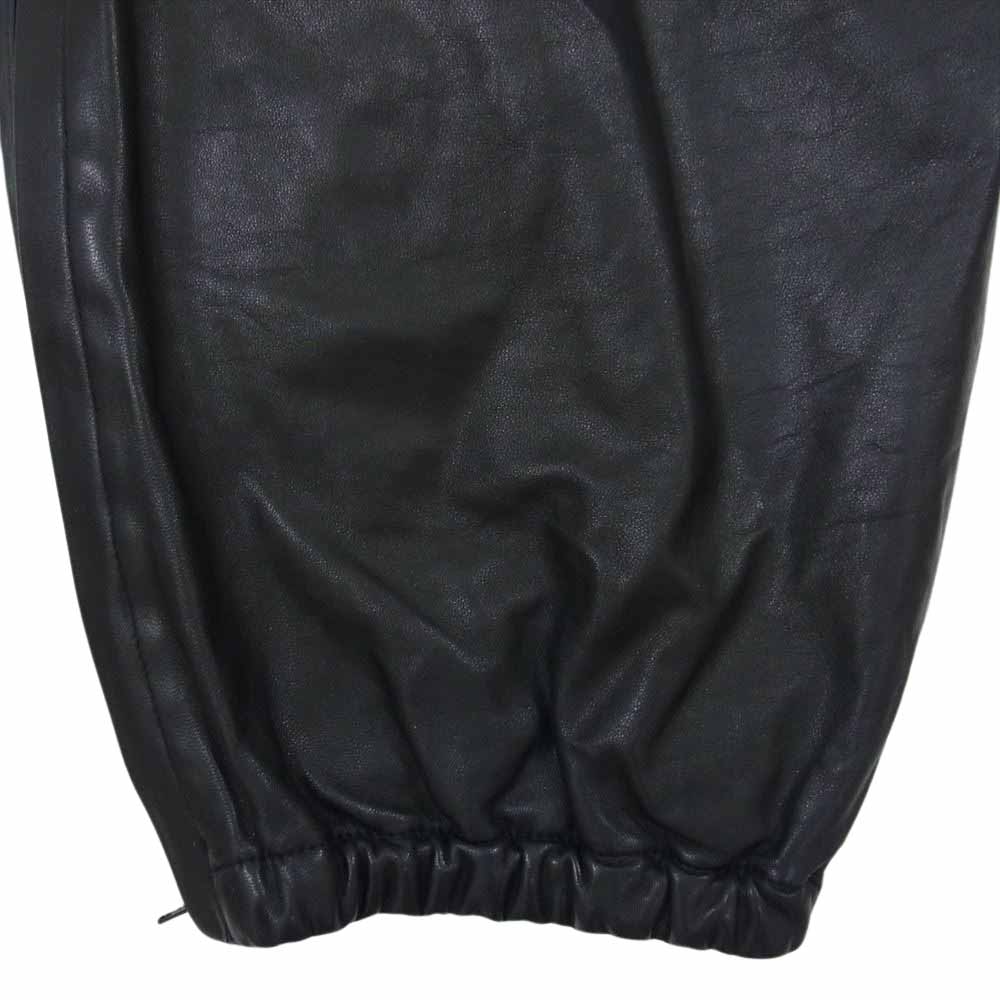 COMOLI コモリ 22AW W03-03010 シープスキン オールレザー トレーニングパンツ ブラック系 1【中古】