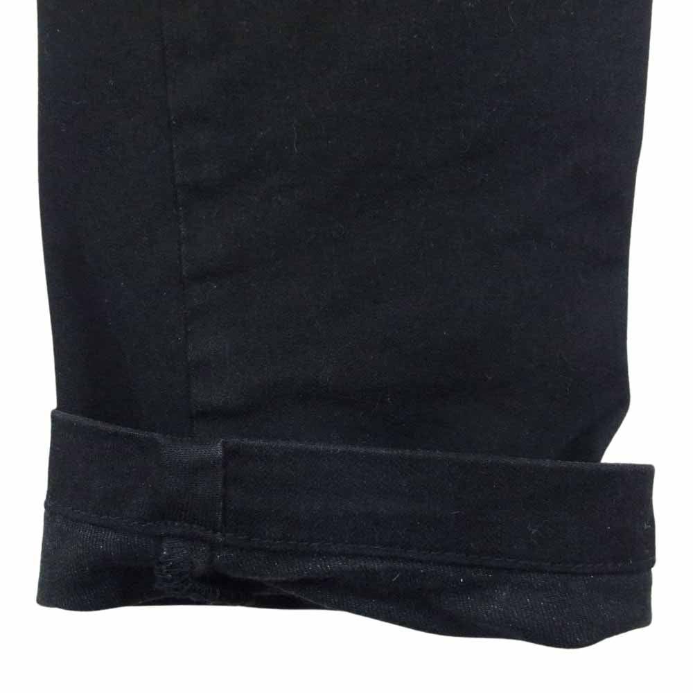 ユリウス 17SS 577PAM13 11.5oz STRETCH DENIM Arched Indirect Pants アークドインディレクト バナナ デニムパンツ ブラック系 1【中古】