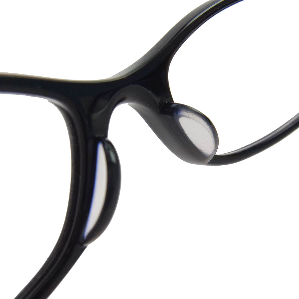 CHROME HEARTS クロムハーツ(原本無) 度入り 56□16-133 DUTCH RUDDER ダッチラダー クロステンプル プラスチックフレーム スクエア 眼鏡 メガネ ブラック系【中古】