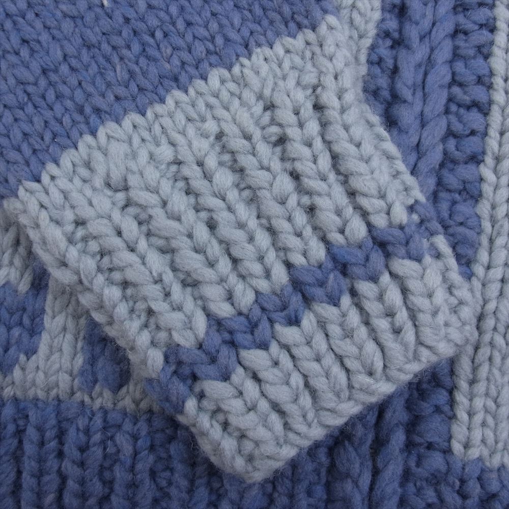 TOY'S McCOY トイズマッコイ TMK1201 × KANATA カナタ フェリックス カウチン ニット セーター ブルー系 38【新古品】【未使用】【中古】