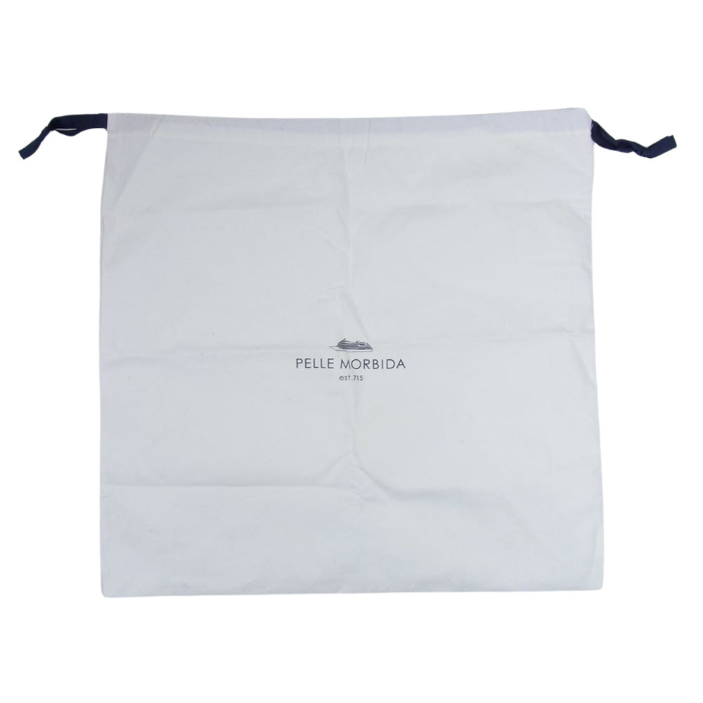 1piu1uguale3 ウノピュウノウグァーレトレ PELLE MORBIDA ペッレモルビダ 別注 シュリンクレザー ショルダーバッグ カーキ系【中古】