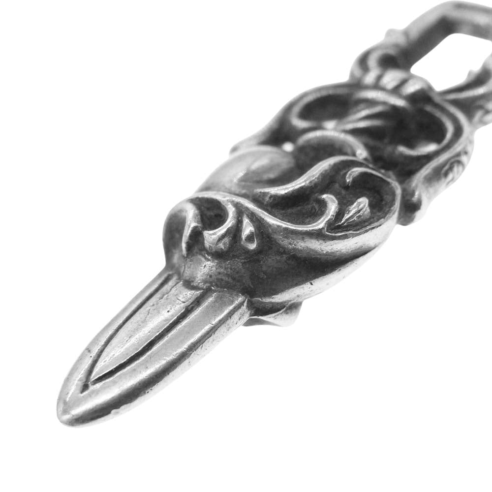 CHROME HEARTS クロムハーツ(原本無) DAGGER HEART ダガー ハート ペンダントトップ シルバー系【中古】