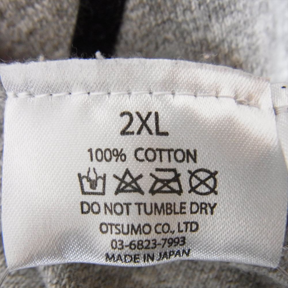 HUMAN MADE ヒューマンメイド Dry Alls 1939 Tee フロッキープリント ロゴ 半袖 Tシャツ グレー系 2XL【中古】