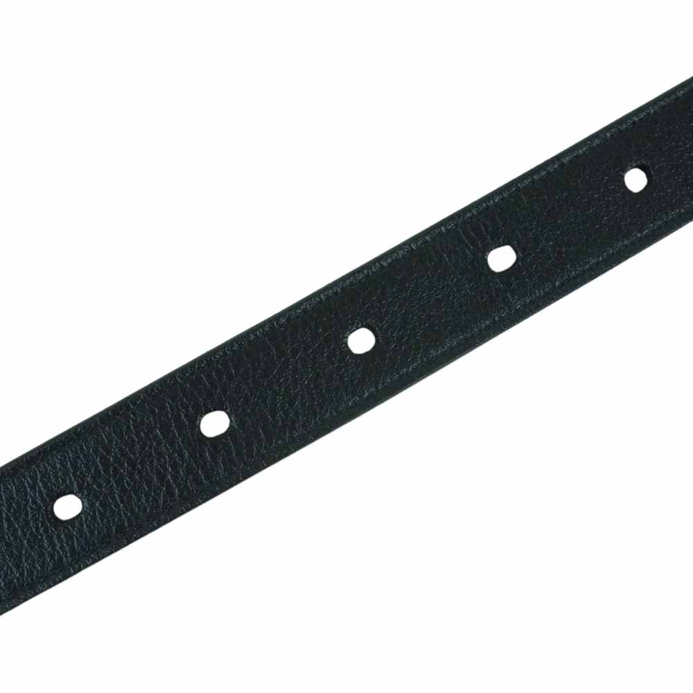 SAINT LAURENT サンローラン GRZ593332 75 0123 イタリア製 レザー ベルト ブラック系【中古】