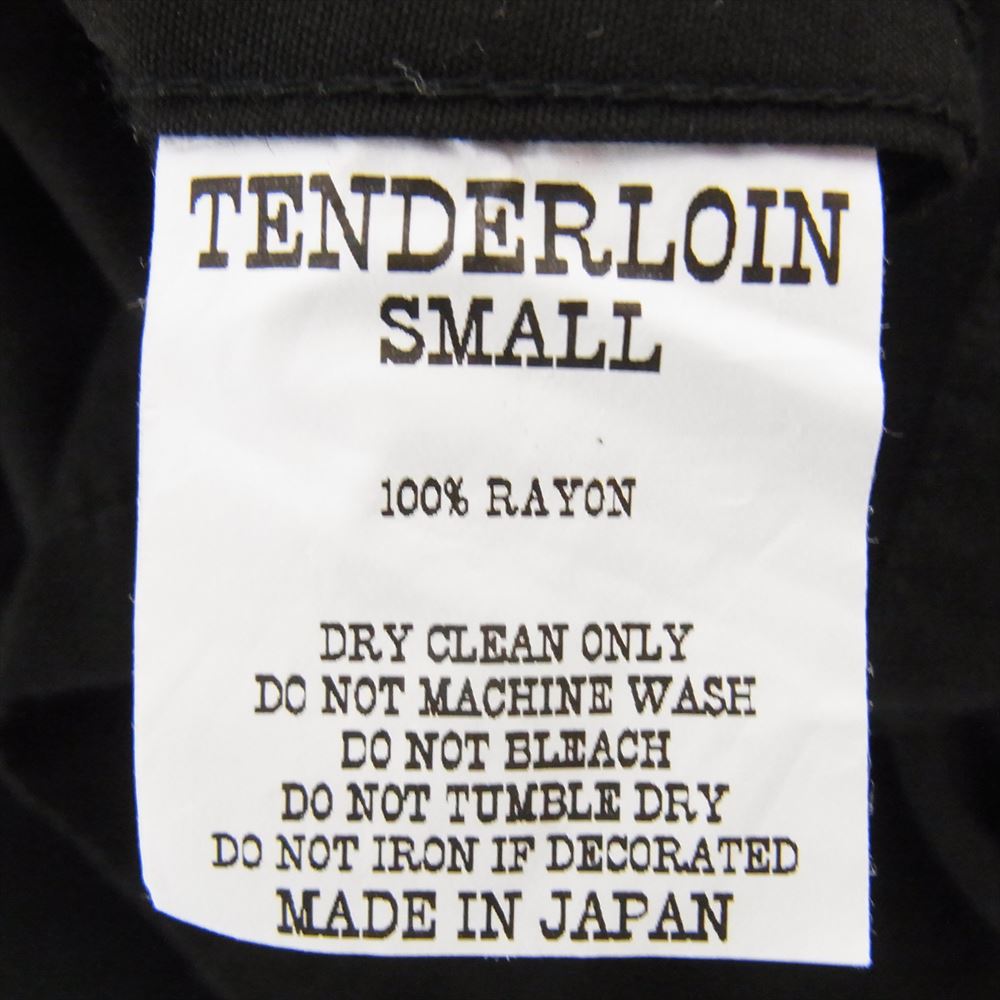 TENDERLOIN テンダーロイン T-RAYON SHT S/S レーヨン 半袖 シャツ ブラック系 S【中古】