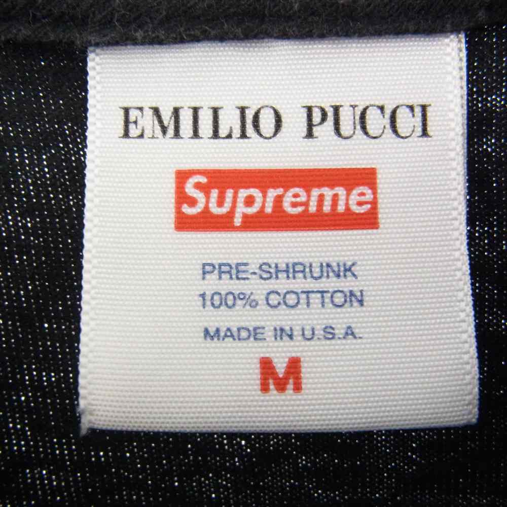 Supreme シュプリーム 21SS  Emilio Pucci Box Logo Tee エミリオプッチ ボックス ロゴ 半袖 Tシャツ ブラック系 M【中古】