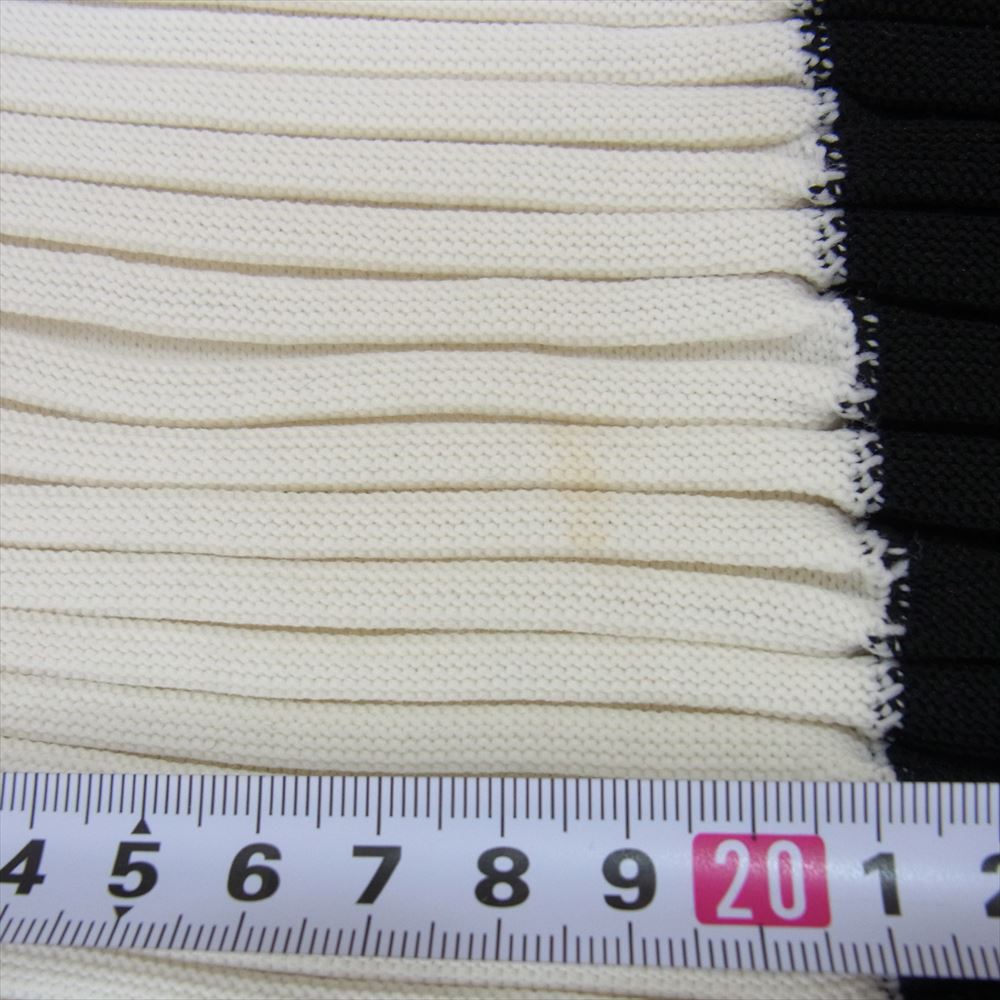 ISSEY MIYAKE イッセイミヤケ 23AW IM33KH306 RECTILINEAR アシンメトリー プリーツ バイカラー ワンピース ブラック系 2【中古】