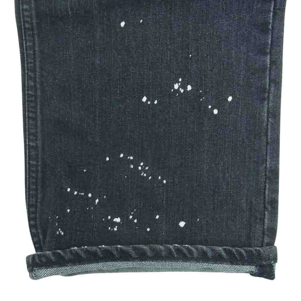 NUMBER(N)INE ナンバーナイン グランジ デニム 加工 パンツ ブラック ジーンズ 日本製 ブラック系 4 × 32【中古】