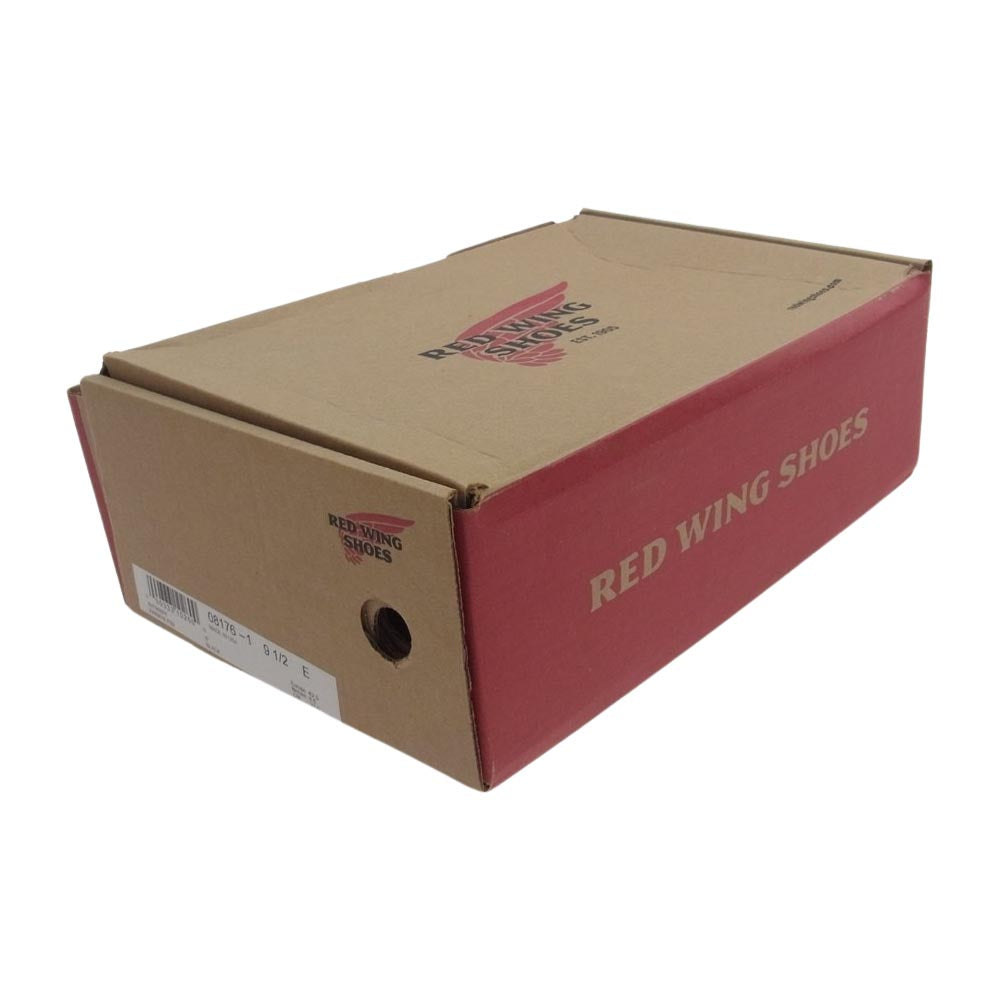 RED WING レッドウィング 8176 Classic Work 6inch Moc toe Lug sole クラシック ワーク 6インチ モックトゥ ラグソール 茶芯 レースアップ ブーツ ブラック系 9 1/2 E【中古】