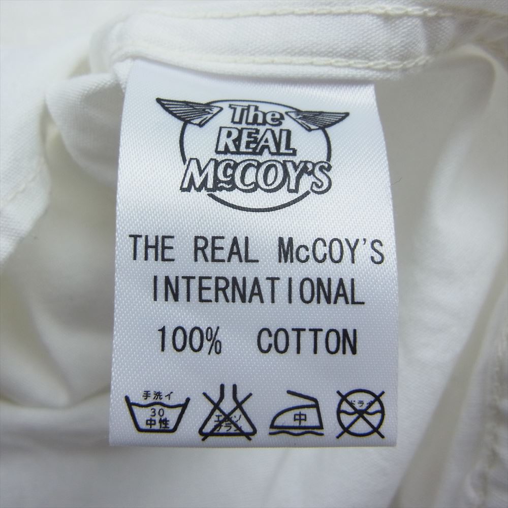 The REAL McCOY'S ザリアルマッコイズ BUCO CLUB 刺繍 クラブ 半袖 シャツ ホワイト系 17【中古】