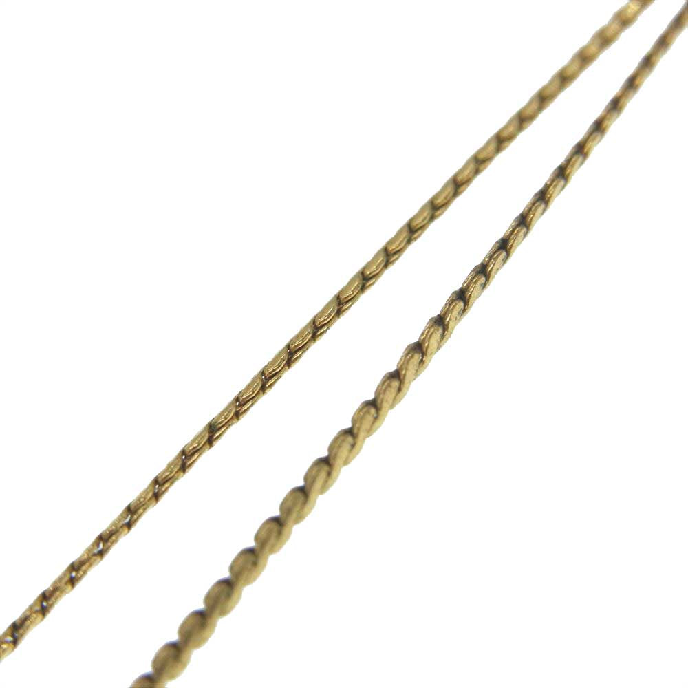 Christian Dior クリスチャンディオール ヴィンテージ CDロゴ カラーストーン付 ゴールドGP ネックレス ペンダント ゴールド系【中古】