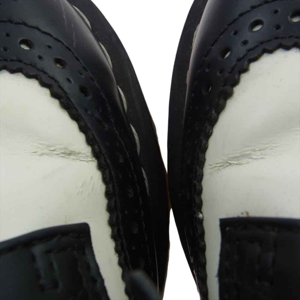 Dr.Martens ドクターマーチン ブローグ シューズ 2トーン ウィング チップ ブラック系 オフホワイト系 UK5【中古】