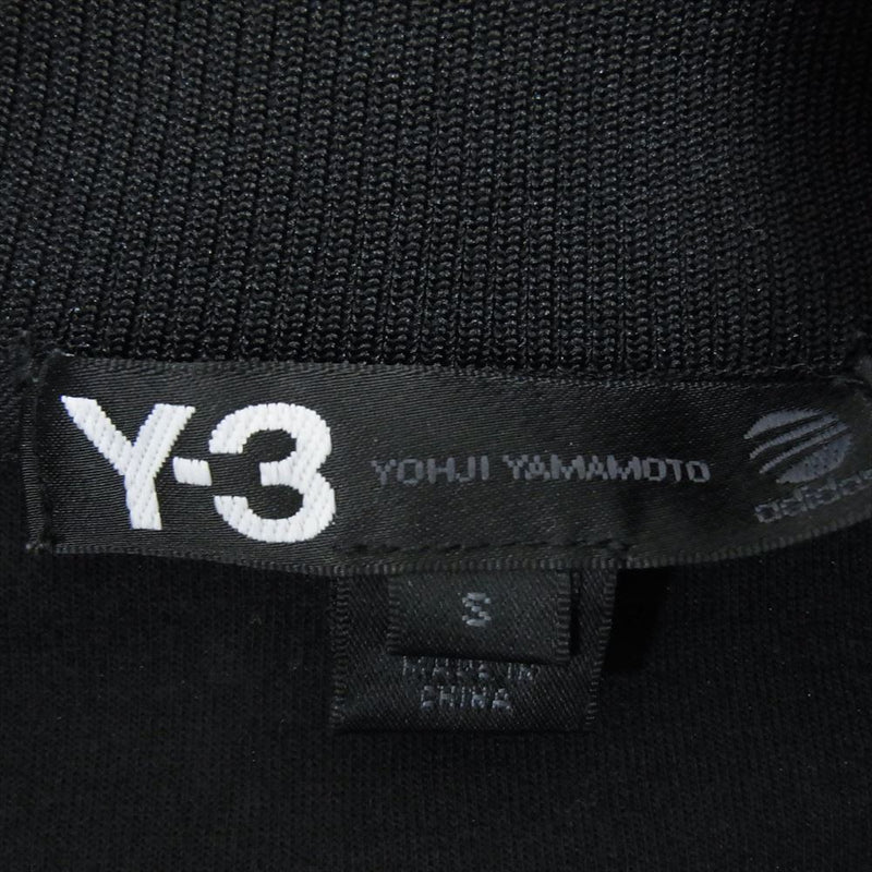 Y-3 Yohji Yamamoto ワイスリー ヨウジヤマモト M38033 トラック ジャケット ジップアップ ジャージー ジャケット ブラック系 S【中古】