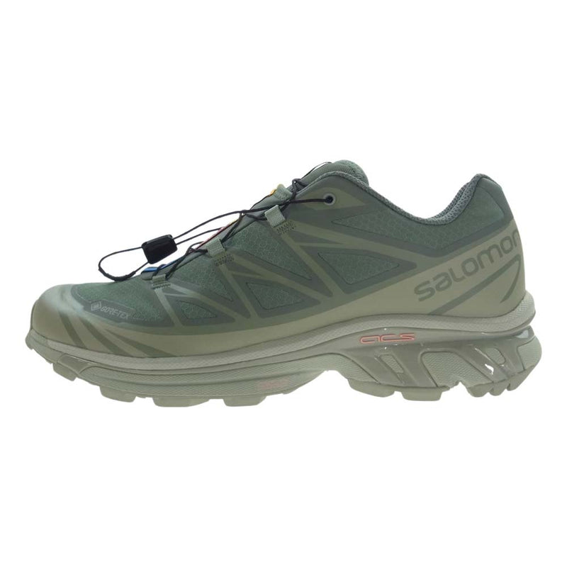 salomon サロモン 472920 XT-6 GORE-TEX Desert Sage エックスティー 6 ゴアテックス スニーカー グリーン系  28cm【中古】