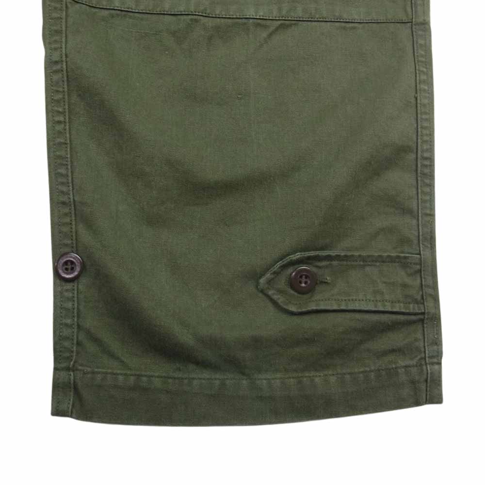 フランス軍 ヴィンテージ ミリタリー M46 後期 カーゴ パンツ カーキ系 21【中古】