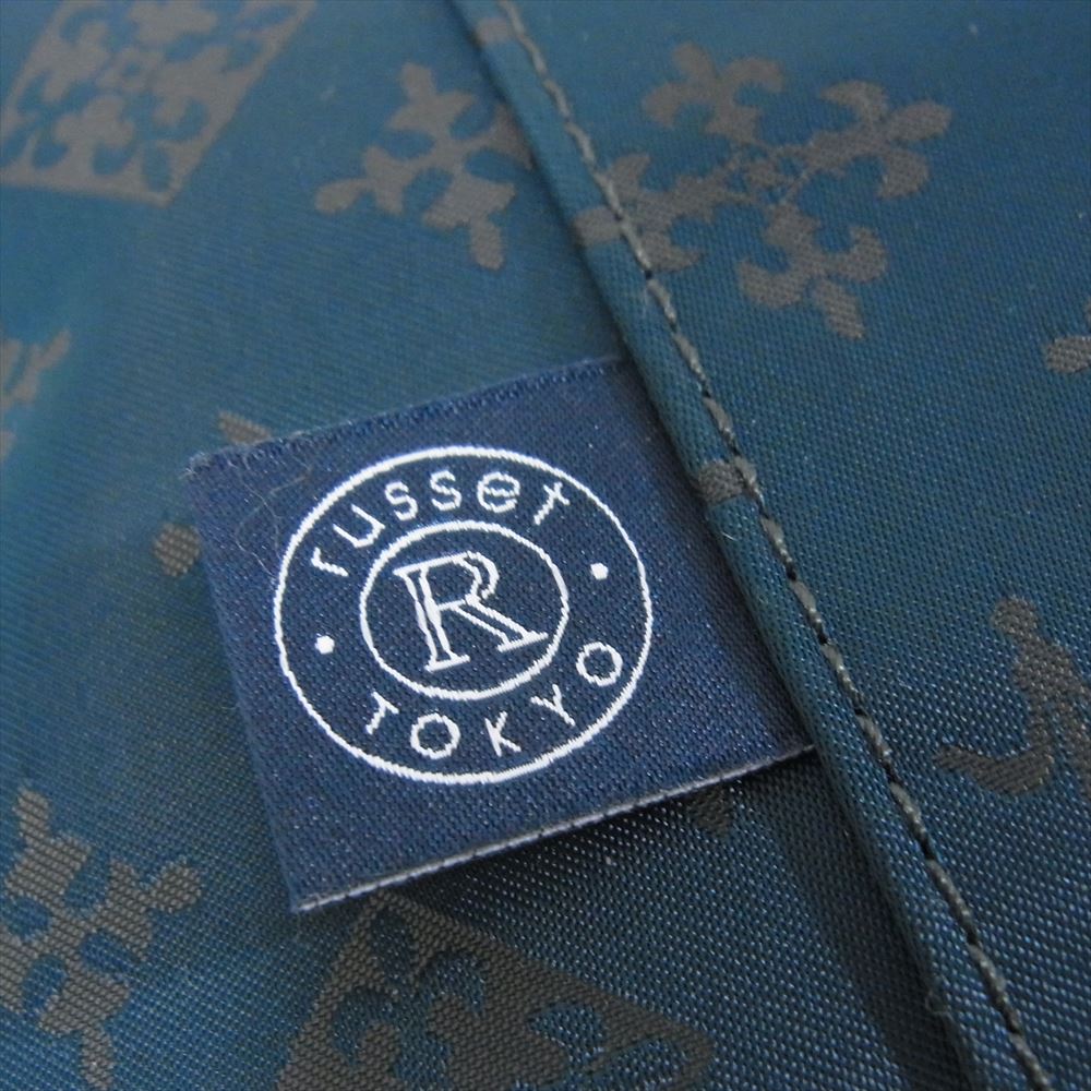 russet ラシット モノグラム ナイロン 2WAY ハンドバッグ ショルダーバッグ グリーン グリーン系【極上美品】【中古】