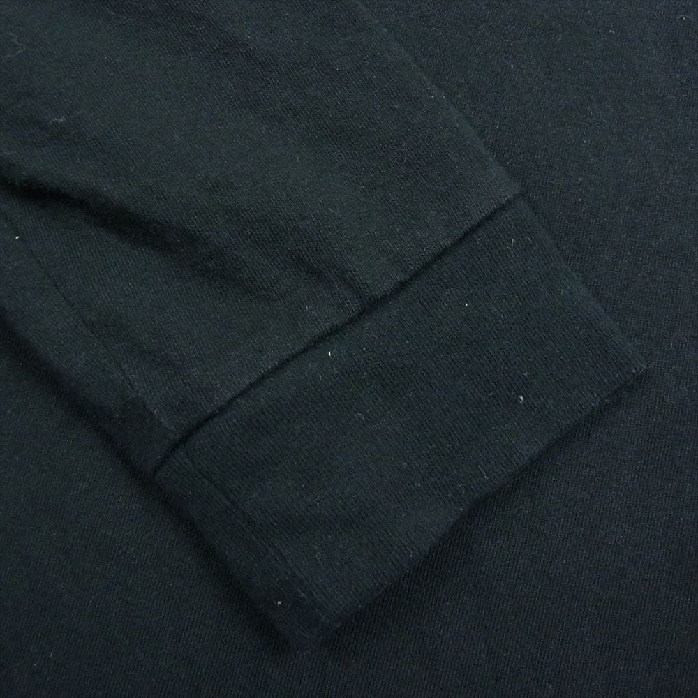 LANGLITZ LEATHERS ラングリッツレザーズ LLC-004 TYPE A LOGO PRINT ロゴ プリント 長袖Tシャツ カットソー ブラック系 XXL【中古】