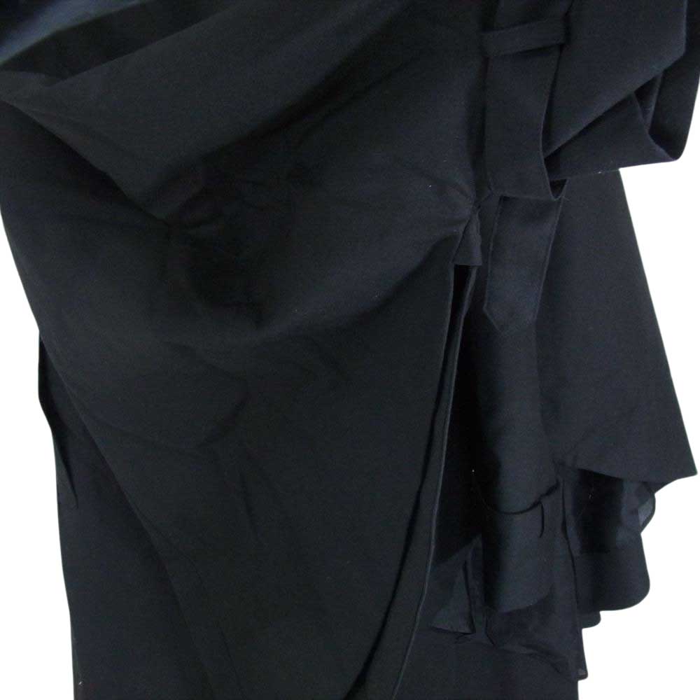 Yohji Yamamoto ヨウジヤマモト Ground Y グラウンドワイ GM-C08-100 WPギャバジン ウール ビッグ ケープ コート クローク ブラック系 3【美品】【中古】