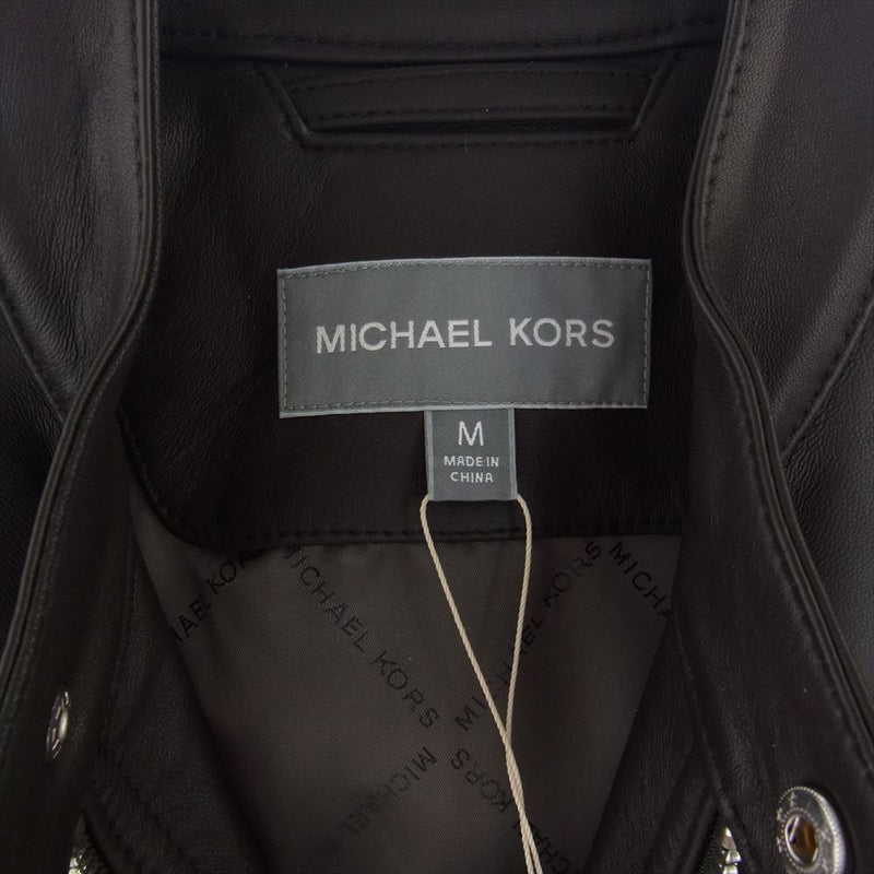 Michael Kors マイケルコース MC57748 ラムレザー シングル ライダース