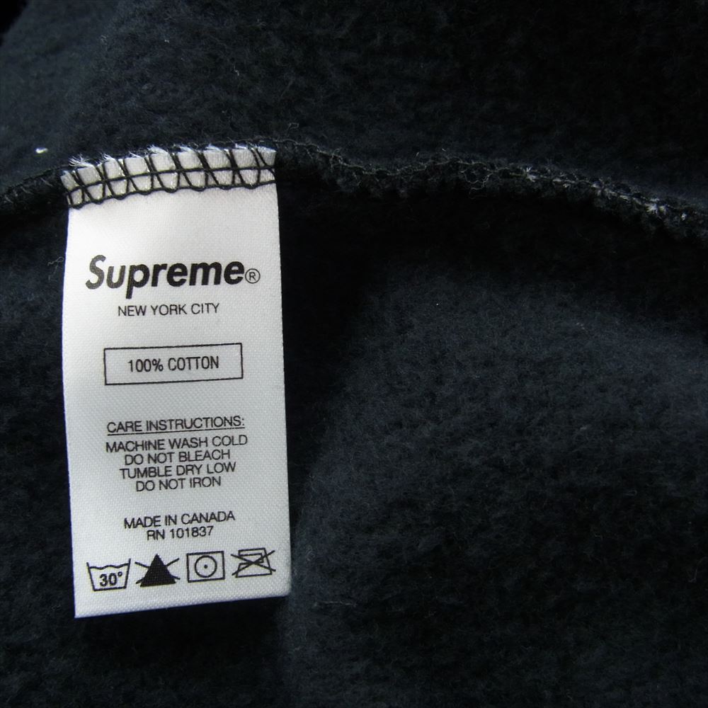Supreme シュプリーム 21SS Small Box Zip Hooded Sweatshirt スモールボックス ロゴ ジップアップ パーカーブラック  ブラック系 M【美品】【中古】