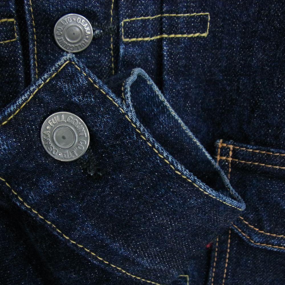 FULLCOUNT フルカウント Lot .2743 1st TIGHT FIT HEAVY OZ 15.5oz ファーストタイプ ヘビーオンス デニムジャケット サイズ40 インディゴブルー系 40【中古】