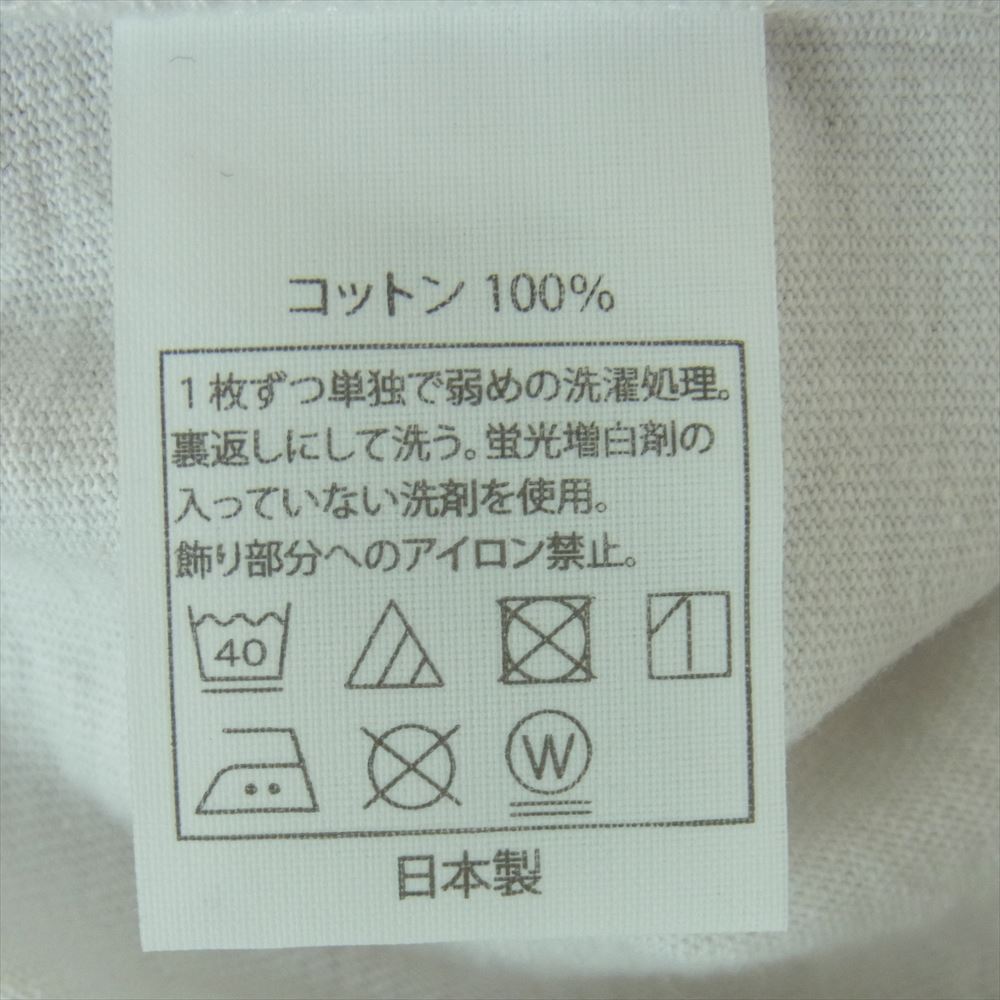 COOTIE クーティー MONKEY BUSINESS バックプリント 半袖 クルーネック Tシャツ コットン 日本製 オフホワイト系 L【中古】