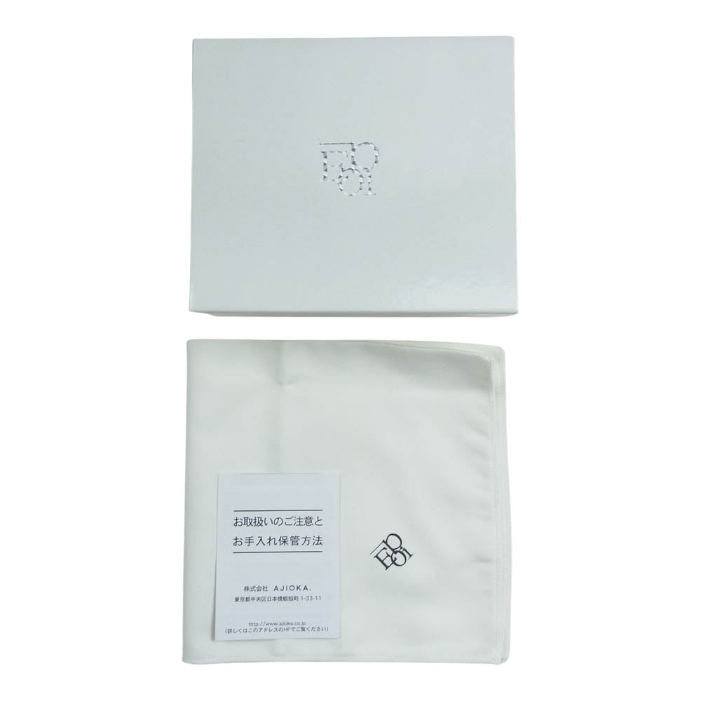 エポイ Shiki シキ ラウンドファスナー 二つ折り 財布 ブルー系【極上美品】【中古】