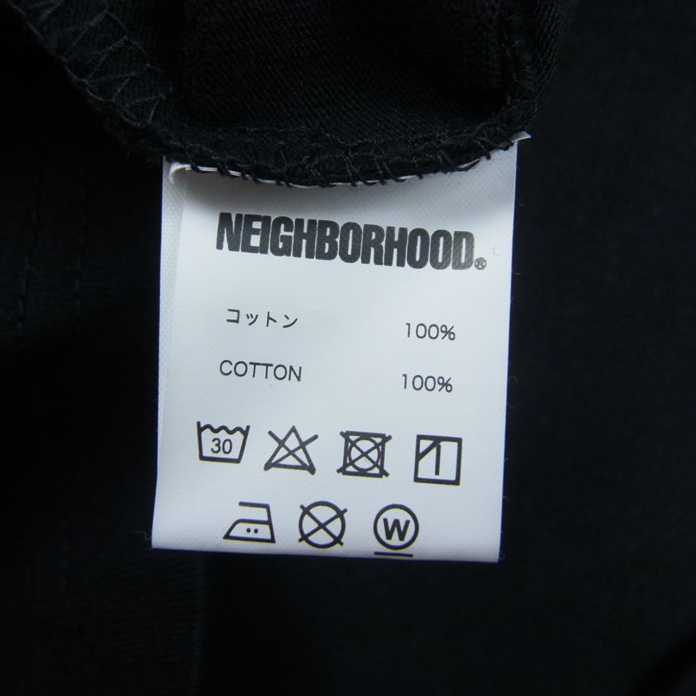 NEIGHBORHOOD ネイバーフッド ロゴ プリント 半袖 クルーネック Tシャツ ブラック ブラック系 XL【美品】【中古】
