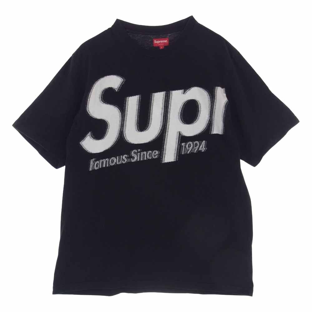 Supreme シュプリーム 21SS Intarsia Spellout S/S Top ブラック系 L【中古】
