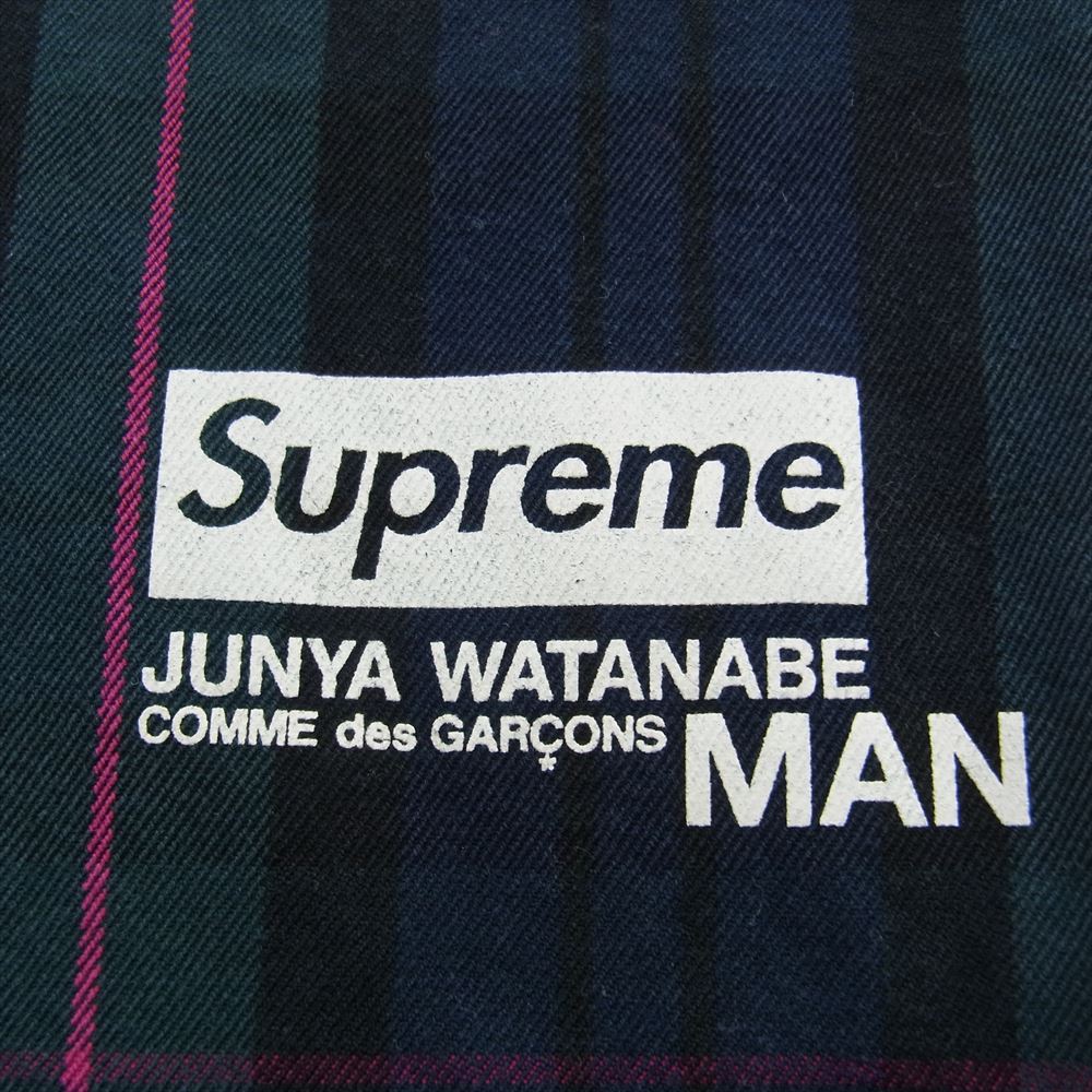 Supreme シュプリーム × JUNYA WATANABE COMME des GARCONS MAN ジュンヤワタナベ コムデギャルソン Printed Work Pant ワークパンツ ダークネイビー系 ダークグリーン系 32【中古】