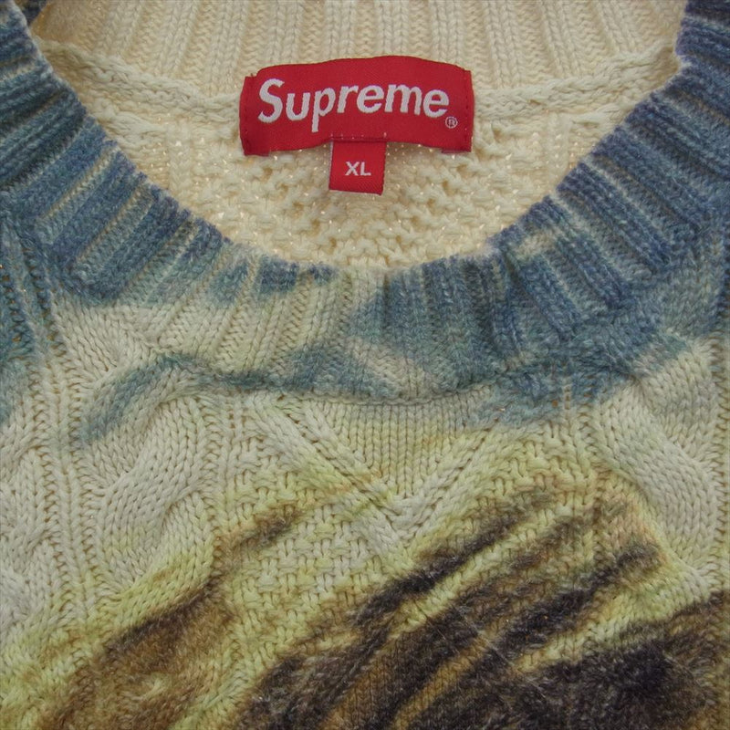 Supreme シュプリーム 23SS Kurt Cobain Sweater カート コバーン セーター ニット オフホワイト系 マルチカラー系  XL【中古】