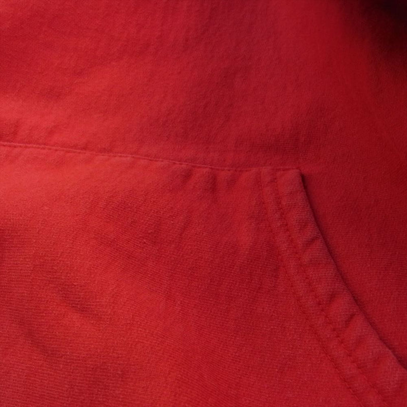 Supreme シュプリーム 18AW Gradient Sleeve Hooded Sweatshirt スリーブロゴ プルオーバー スウェット パーカー フーディー レッド系 M【中古】
