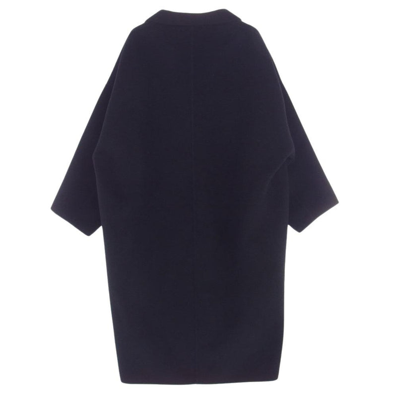 ウールアンゴラリバーコート ブラック Deuxieme Classeウールアンゴラ