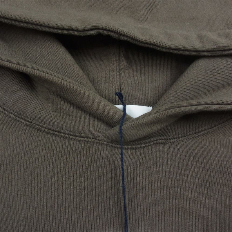 クオン 141CS032721 TERRY Layered Hoodie フレンチテリー レイヤード フーディー パーカー カーキ系  L【新古品】【未使用】【中古】