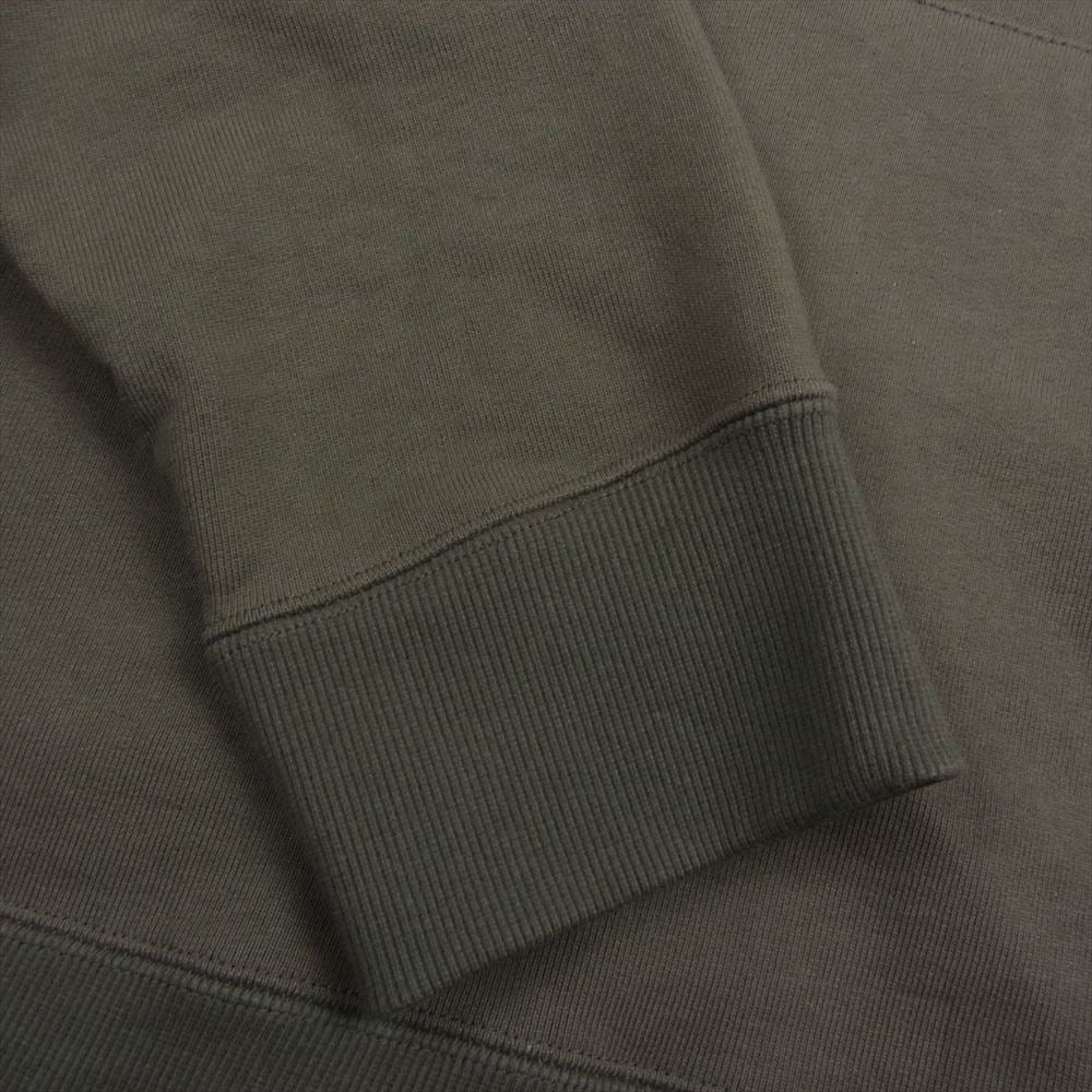 クオン 141CS032721 TERRY Layered Hoodie フレンチテリー レイヤード フーディー パーカー カーキ系 L【新古品】【未使用】【中古】