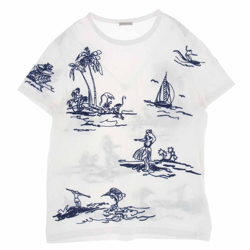 MONCLER モンクレール C10918035151 MAGLIA T-SHIRT 刺繍 Tシャツ 半袖